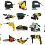 set of images of tools